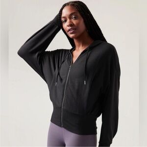 Athleta Balance Sweatshirt Zip Up Hooded Jacket Size XL